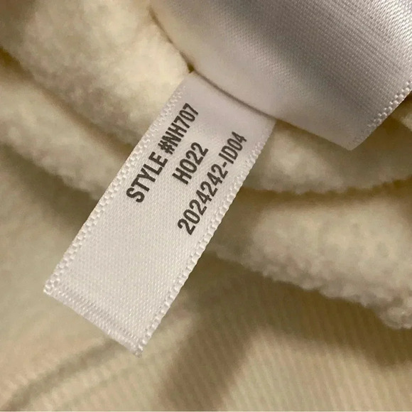 MWL Madewell Sherpa Zip-Front Drawstring Hoodie Sweatshirt Size M Cropped - Picture 10 of 11